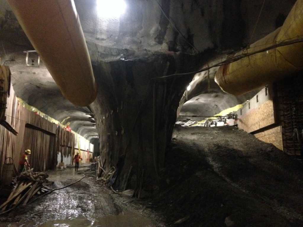 Parliament-Station-cavern-works-continue