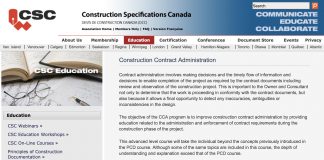 csc construction contract administration course