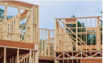 stock photo housing constuction