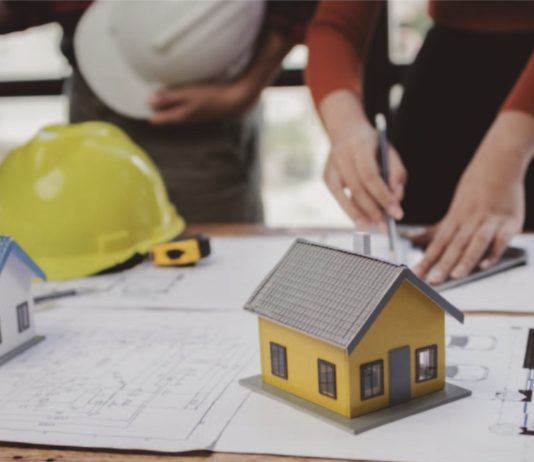 stock photo housing planning